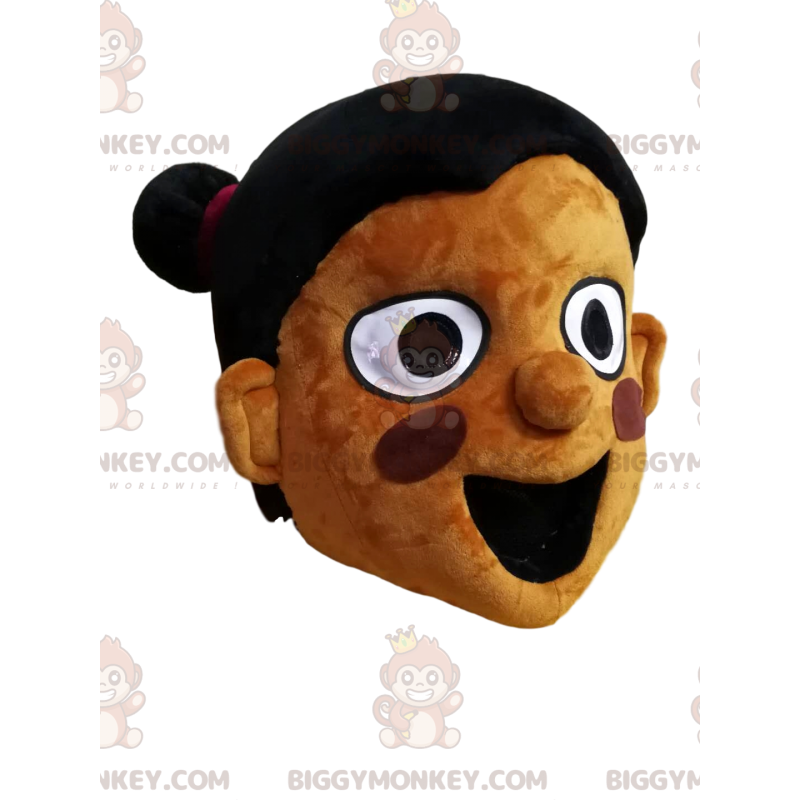 Cabeza de disfraz de mascota BIGGYMONKEY™ de niña muy