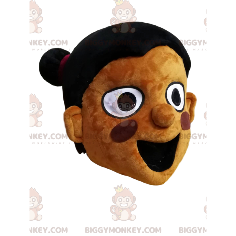 Very Enthusiastic Little Girl BIGGYMONKEY™ Mascot Costume Head