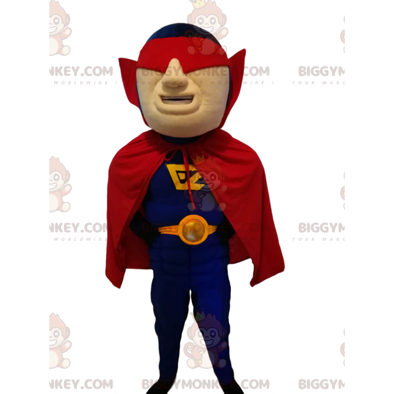 Traje de mascote de super-herói BIGGYMONKEY™ com máscara