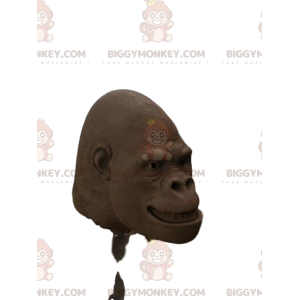 Brun Gorilla BIGGYMONKEY™ Maskotdräkthuvud. Gorilladräkthuvud -