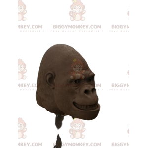 Cabeça de fantasia de mascote de gorila marrom BIGGYMONKEY™.