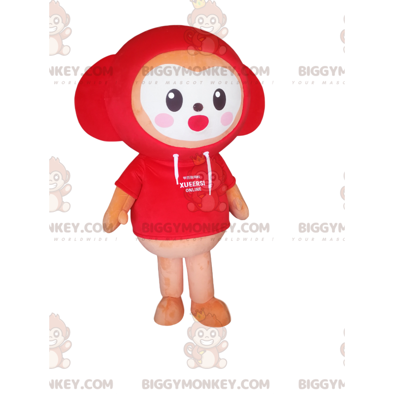 ¡Disfraz de mascota BIGGYMONKEY™ del osito de peluche naranja