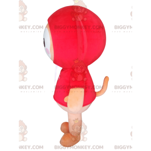 BIGGYMONKEY™ mascottekostuum van een kleine oranje teddybeer