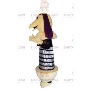 Dackel BIGGYMONKEY™ Maskottchenkostüm mit Feder. Dackel Kostüm