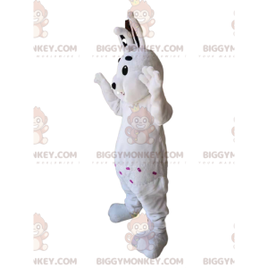 Costume de mascotte BIGGYMONKEY™ de lapin blanc. Costume de