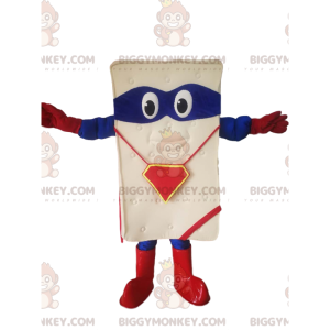 Matras BIGGYMONKEY™ mascottekostuum met blauwe blinddoek! -