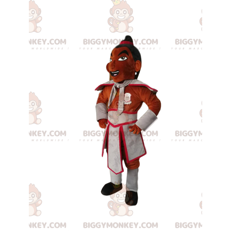 Disfraz de mascota del personaje BIGGYMONKEY™ con atuendo
