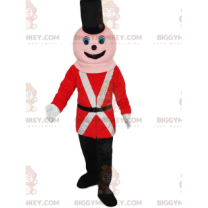 Traje da mascote BIGGYMONKEY™ do soldado da guarda real. traje