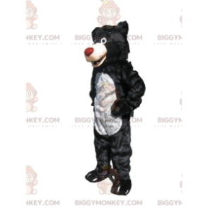 Costume de mascotte BIGGYMONKEY™ d'ours noir avec un museau