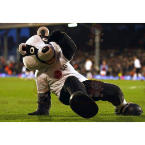 Costume de mascotte BIGGYMONKEY™ d'ours noir et blanc de raton