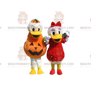 Dupla de fantasias de mascote Donald e Daisy BIGGYMONKEY™ com