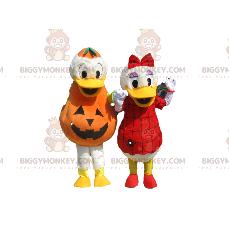 Donald en Daisy BIGGYMONKEY™ Mascottekostuum Duo met