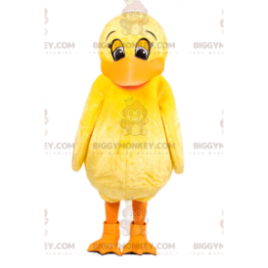 Costume de mascotte BIGGYMONKEY™ adorable poussin jaune -