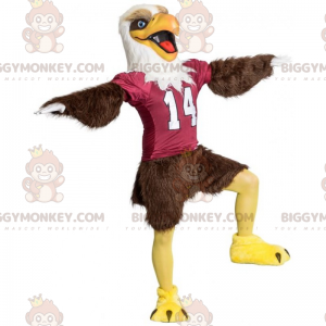 BIGGYMONKEY™ Disfraz de mascota de águila marrón con camiseta