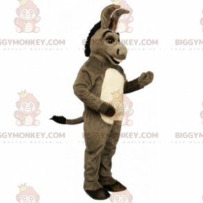 Traje de mascote de burro cinza e preto BIGGYMONKEY™ –