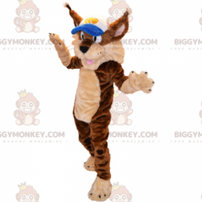 Disfraz de mascota Animal BIGGYMONKEY™ - Lince con gorra -