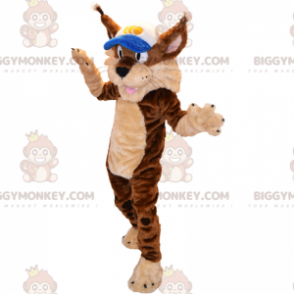 Kostium maskotka zwierzę BIGGYMONKEY™ - Ryś w czapce -