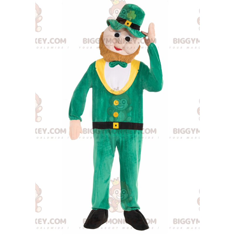 Bärtiger Mann BIGGYMONKEY™ Maskottchenkostüm - St. Patrick's