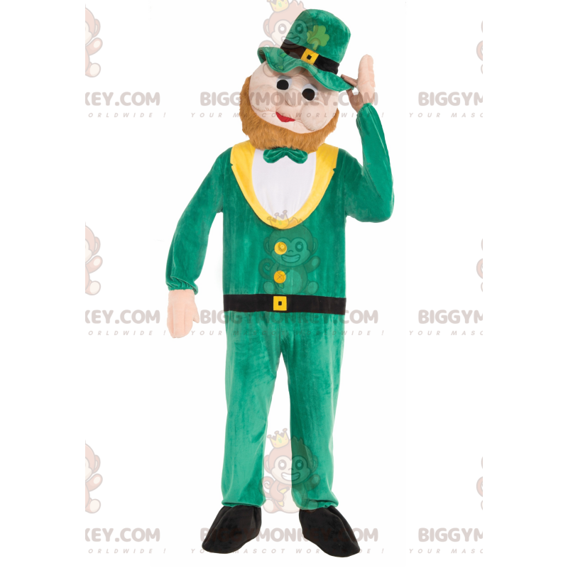 Skäggig man BIGGYMONKEY™ maskotdräkt - Saint Patrick's Day