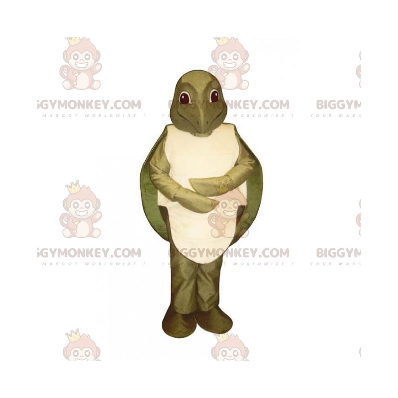 BIGGYMONKEY™ Wassertier-Maskottchen-Kostüm – Schildkröte -