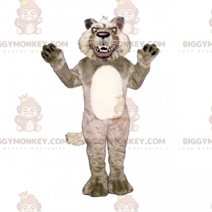 BIGGYMONKEY™ Jäger-Maskottchen-Kostüm – Wolf - Biggymonkey.com