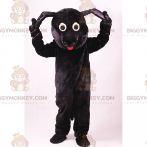 Lemmikin BIGGYMONKEY™ maskottiasu - musta koira -