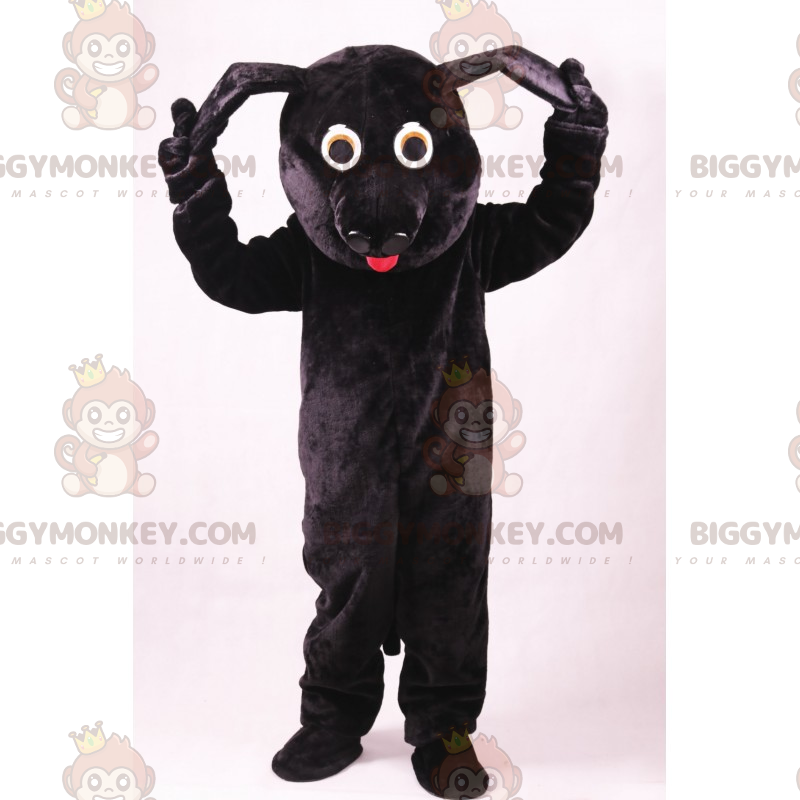 BIGGYMONKEY™ mascottekostuum voor huisdieren - zwarte hond -