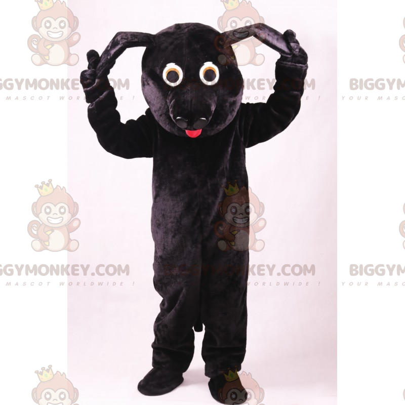Pet BIGGYMONKEY™ Maskottchen-Kostüm – Schwarzer Hund -