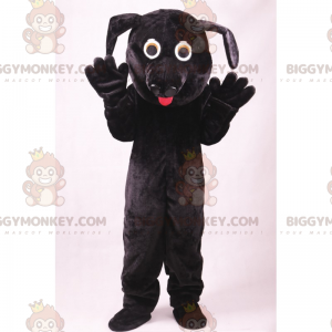 Lemmikin BIGGYMONKEY™ maskottiasu - musta koira -