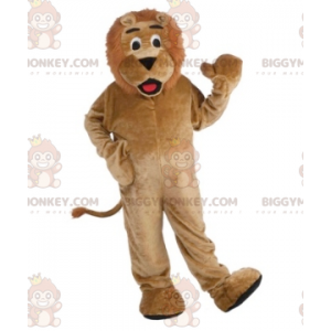 Costume mascotte BIGGYMONKEY™ leone marrone completamente