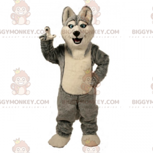 BIGGYMONKEY™ Eisschollen-Tiere-Maskottchen-Kostüm – Husky -