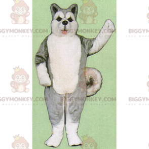 Costume mascotte BIGGYMONKEY™ Ice Floe Animals - Husky grigio -