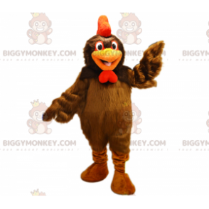 BIGGYMONKEY™ Farmyard Animals Mascot-kostume - brun høne -