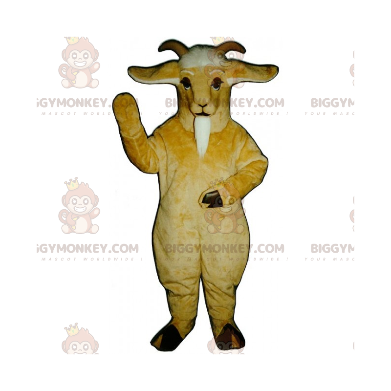 BIGGYMONKEY™ Bauernhoftier-Maskottchen-Kostüm – Ziege -