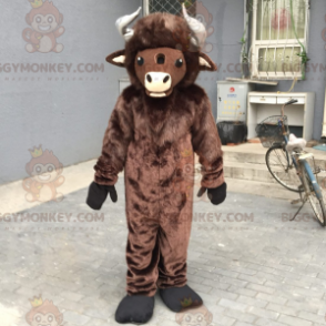 BIGGYMONKEY™ Farm Animal -maskottiasu - Buffalo -