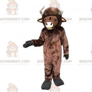 BIGGYMONKEY™ Farm Animal -maskottiasu - Buffalo -