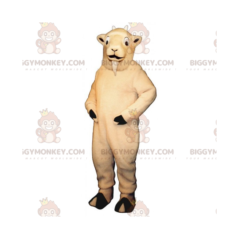 BIGGYMONKEY™ Bauernhoftier-Maskottchen-Kostüm – Ziege -