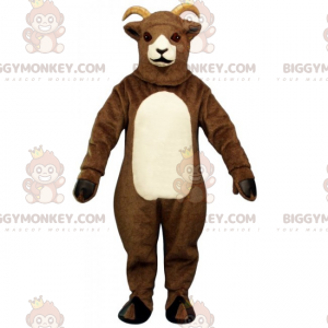 BIGGYMONKEY™ Farm Animal Mascot Costume - Tvåfärgad get -