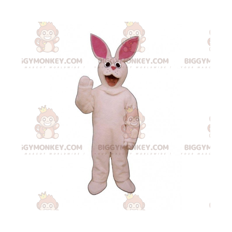 BIGGYMONKEY™ Farm Animal Mascot Costume - White Rabbit -