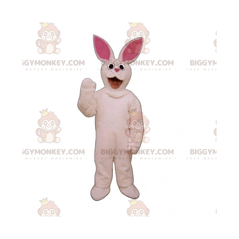 BIGGYMONKEY™ husdyrmaskotkostume - hvid kanin - Biggymonkey.com