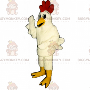 BIGGYMONKEY™ Farm Animal Mascot Costume - White Hen –