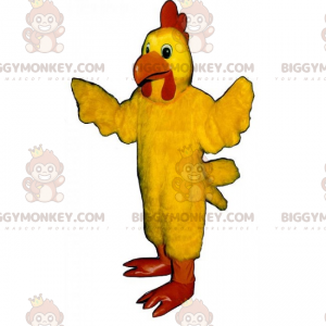 BIGGYMONKEY™ Farm Animal -maskottiasu - keltainen kana -