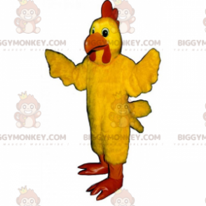 BIGGYMONKEY™ Farm Animal Mascot Kostuum - Geel Hen -