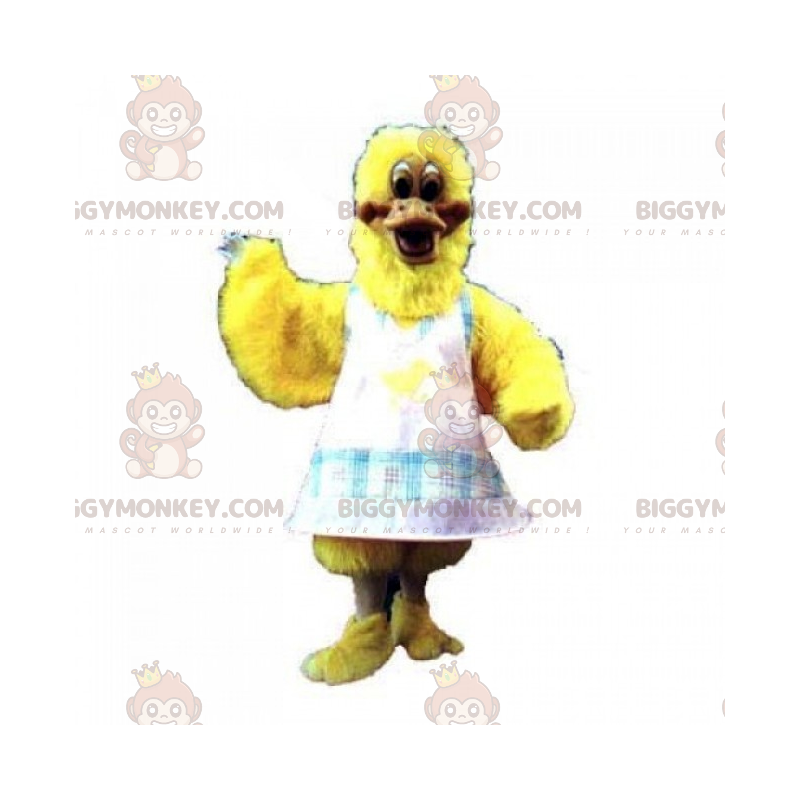 BIGGYMONKEY™ Farm Animal Mascot Costume - Chick with Apron -