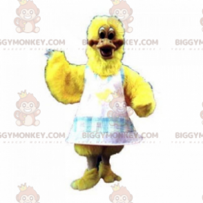 BIGGYMONKEY™ Farm Animal Mascot Costume - Chick with Apron –