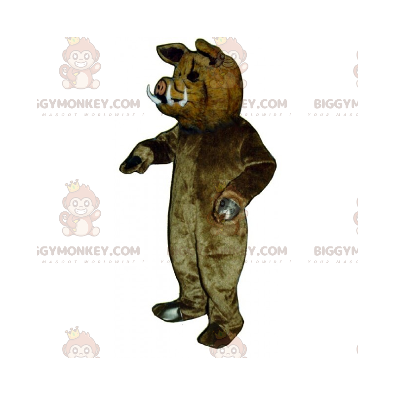 BIGGYMONKEY™ Bauernhoftier-Maskottchen-Kostüm – Wildschwein -