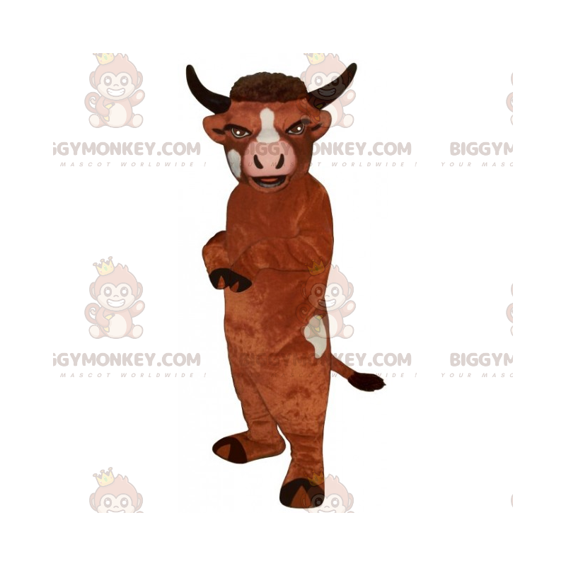 BIGGYMONKEY™ Bauernhoftier-Maskottchen-Kostüm – Bull -