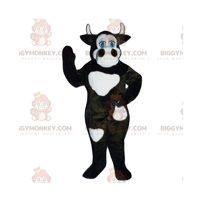 BIGGYMONKEY™ Costume da mascotte animale da fattoria - Mucca