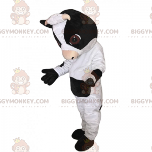 BIGGYMONKEY™ Farm Animal Mascot Costume - Cow with Little Horns