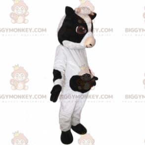 BIGGYMONKEY™ Farm Animal Mascot Costume - Ko med små horn -